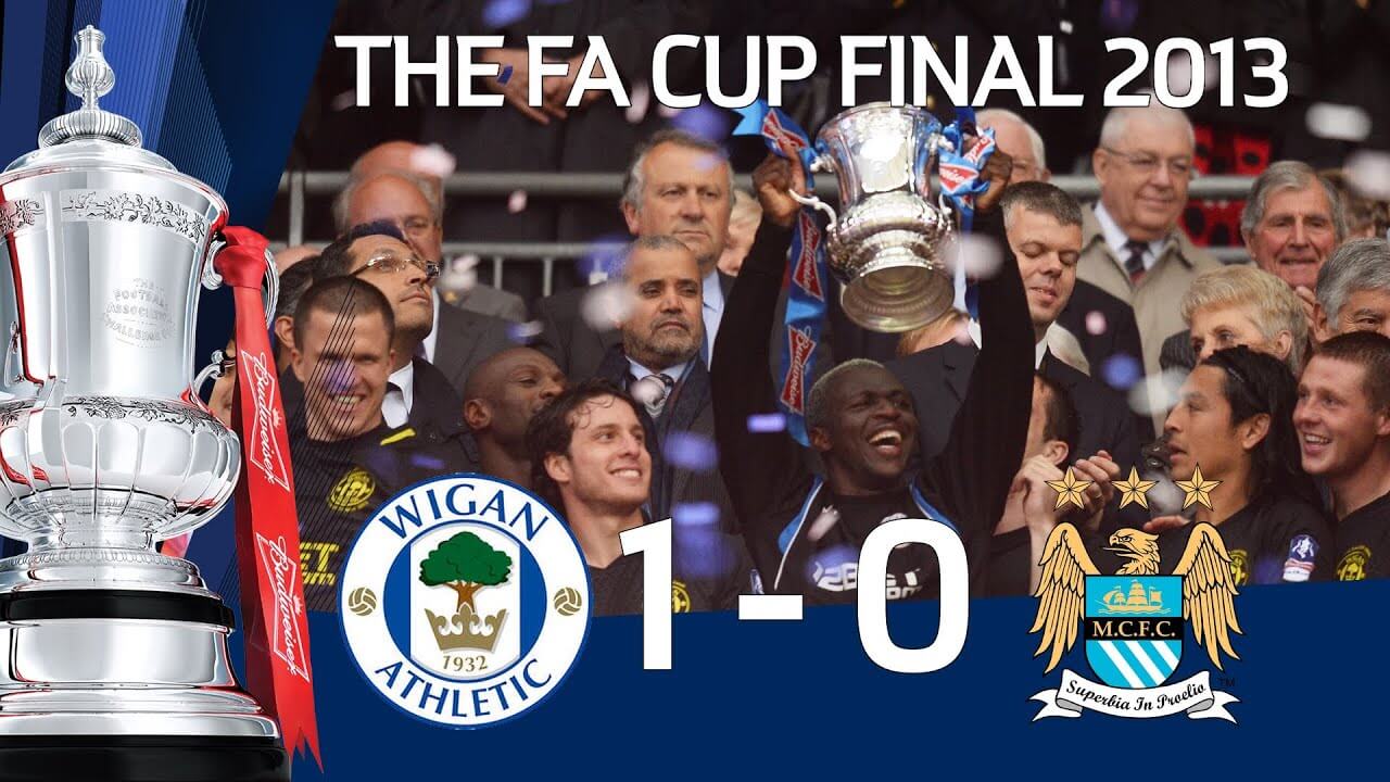 Wigan Athletic won the FA Cup in 2013